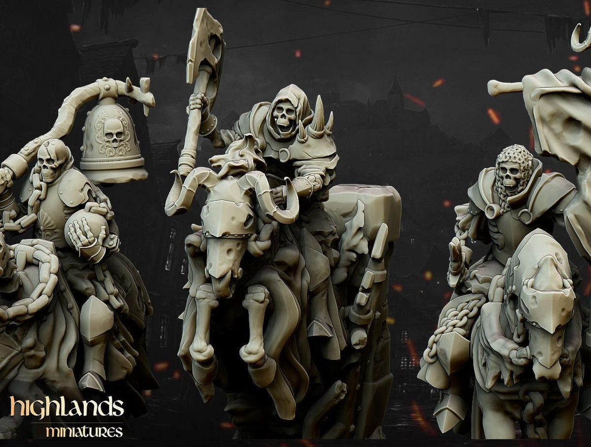 Undead Dark Knight Command - Highlands Miniatures