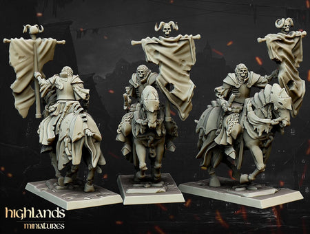 Undead Dark Knight Command - Highlands Miniatures