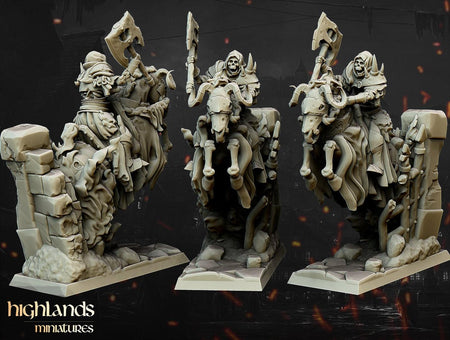 Undead Dark Knight Command - Highlands Miniatures