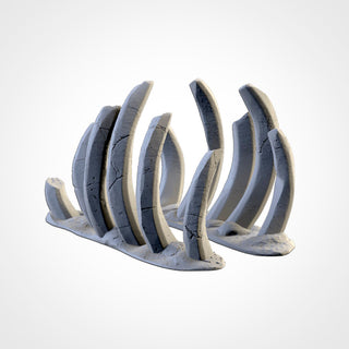 Bone Terrain Scatter Set - Skeleton Battlefield Terrain for DnD, RPGs and 28mm Wargaming Skull & Ribcage Terrain - Txarli Factory