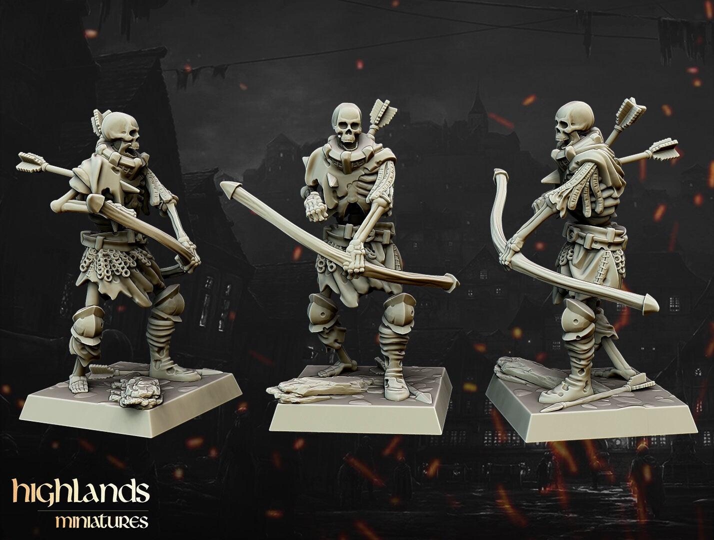 Skeleton Archers - Highlands Miniatures