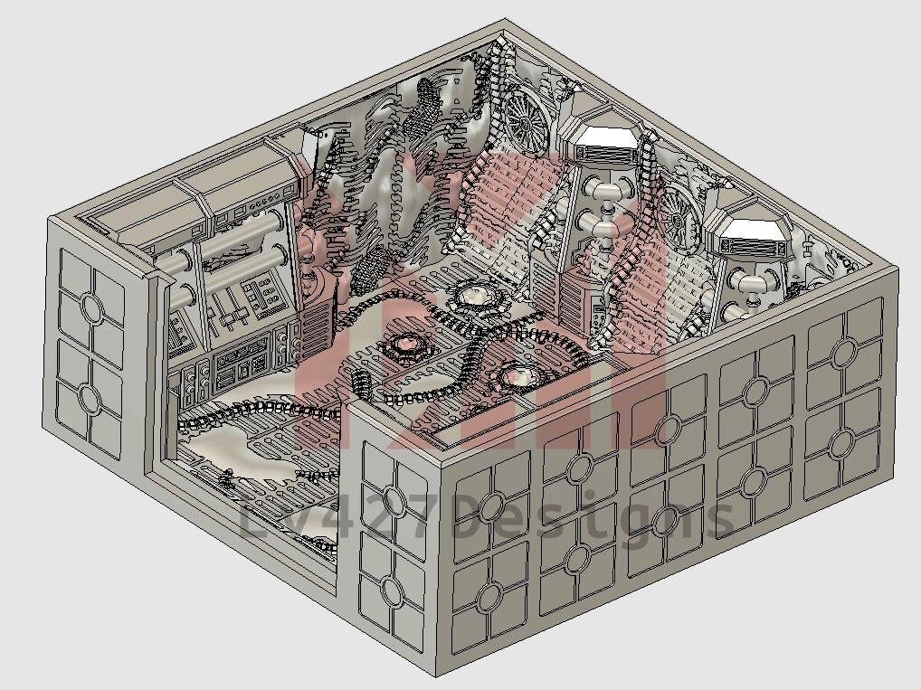 Alien 2-Way Straight Corridor - LV-427 Designs