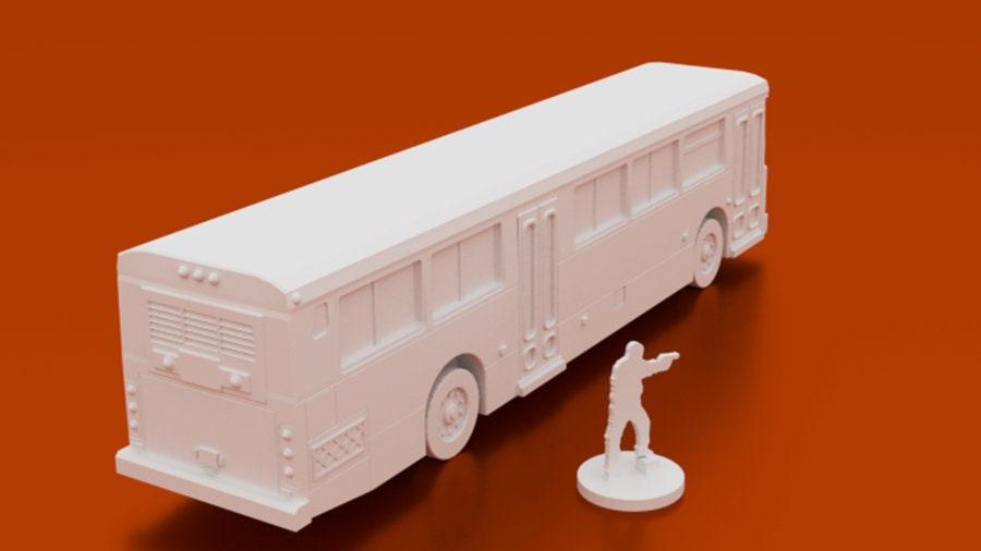 City Bus 126% Scale - Corvus Games Terrain - 3D Printed PLA Plastic