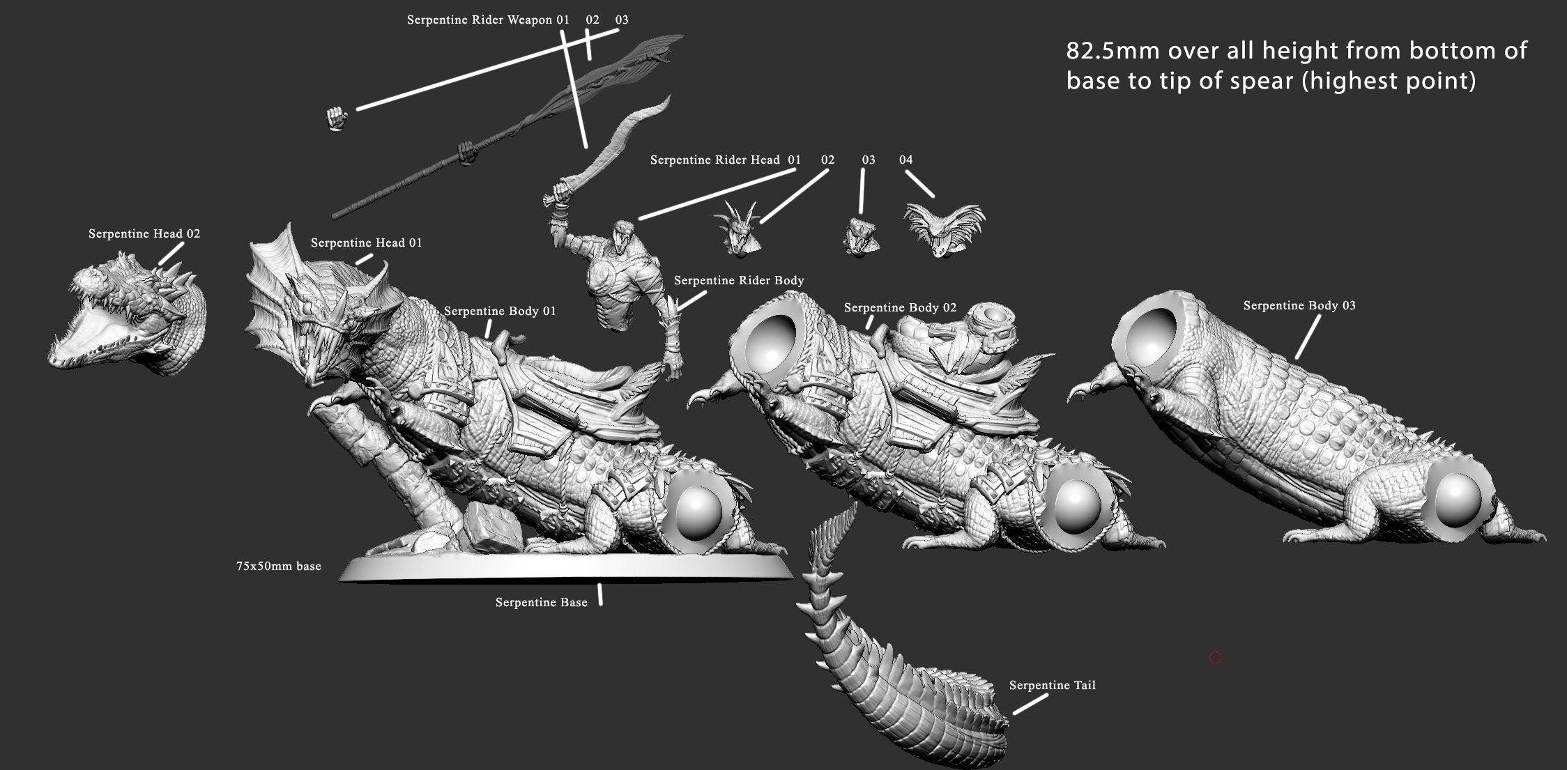 Serpentine Mount - Eye of the Serpent - Mini Monster Mayhem