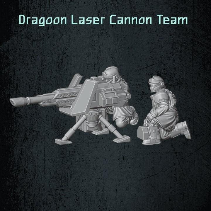 Solaryn Dragoon Laser Cannon Team - Quartermaster 3D