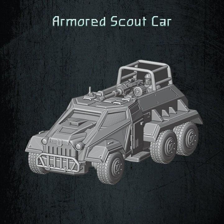 Solaryn Dragoon Armored Scout Vehicle - Quartermaster 3D