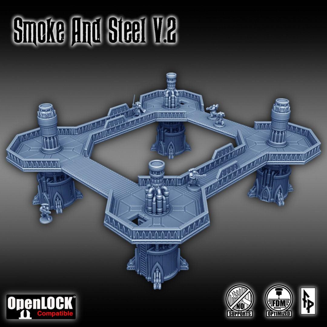 Smoke and Steel Part 2 - Forbidden Prints - 3D Printed Sci-Fi Terrain