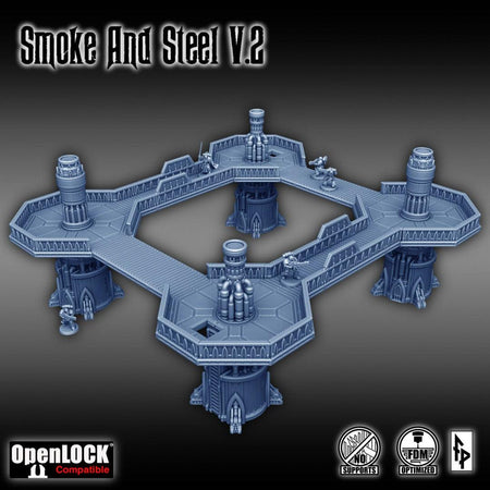 Smoke and Steel Part 2 - Forbidden Prints - 3D Printed Sci-Fi Terrain