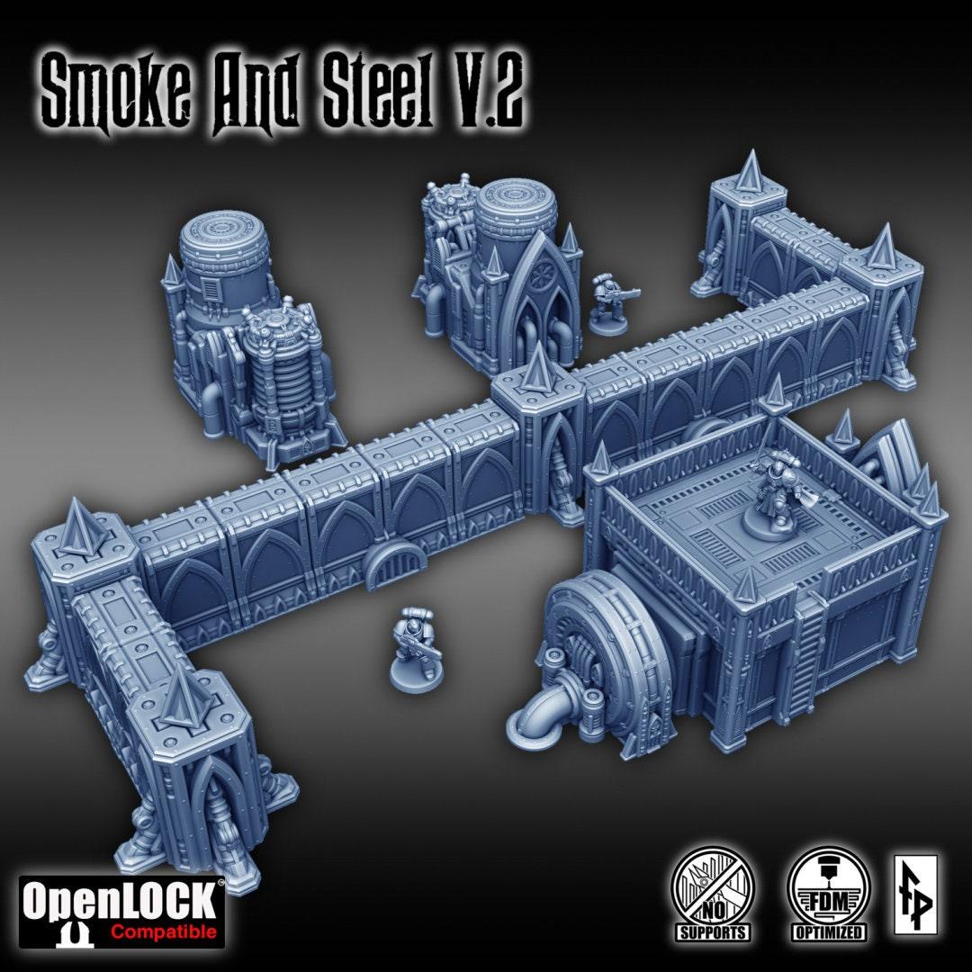 Smoke and Steel Part 2 - Forbidden Prints - 3D Printed Sci-Fi Terrain