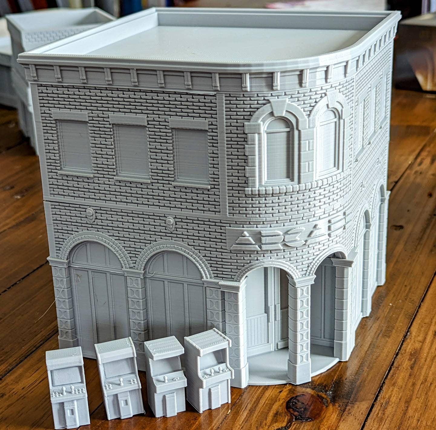 Urban Arcade Building - Corvus Games Terrain - 3D Printed PLA Plastic