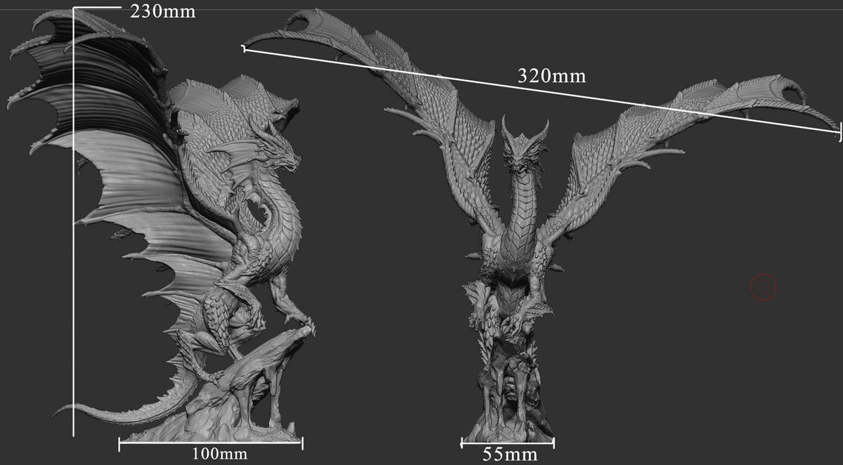 Stoic Gold Dragon - Treasures of Old - Mini Monster Mayhem