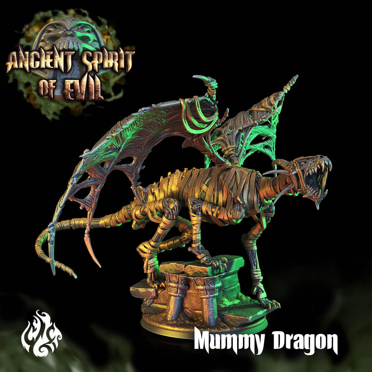 Mummy Dragon - Ancient Spirit of Evil - Crippled God Foundry