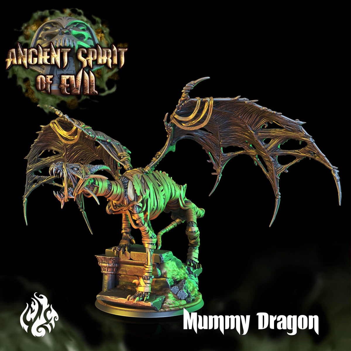 Mummy Dragon - Ancient Spirit of Evil - Crippled God Foundry