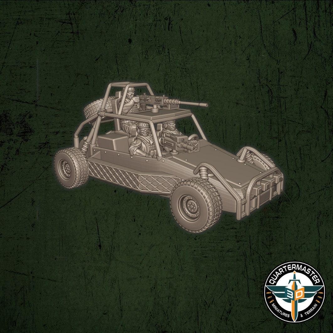 USMC Desert Patrol Vehicle - War in Iraq - Quartermaster 3D