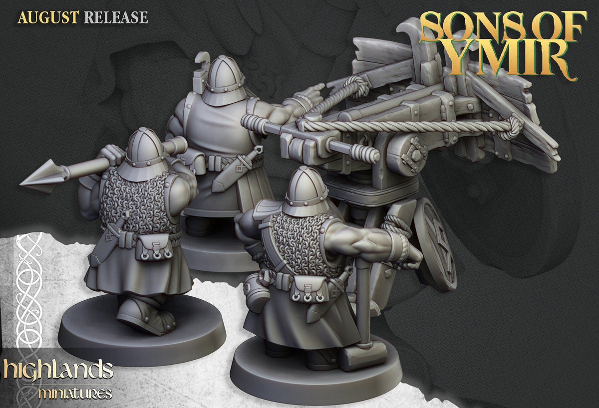 Dwarf Ballista - Sons of Ymir - Highlands Miniatures