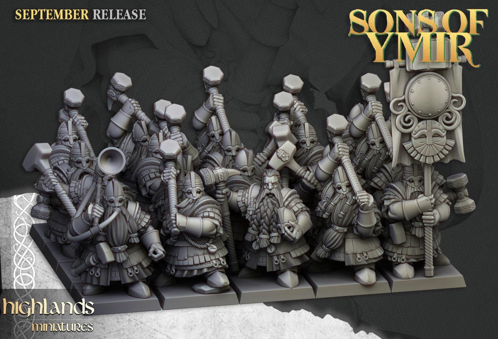 Dwarf Kingsguard - Sons of Ymir - Highlands Miniatures