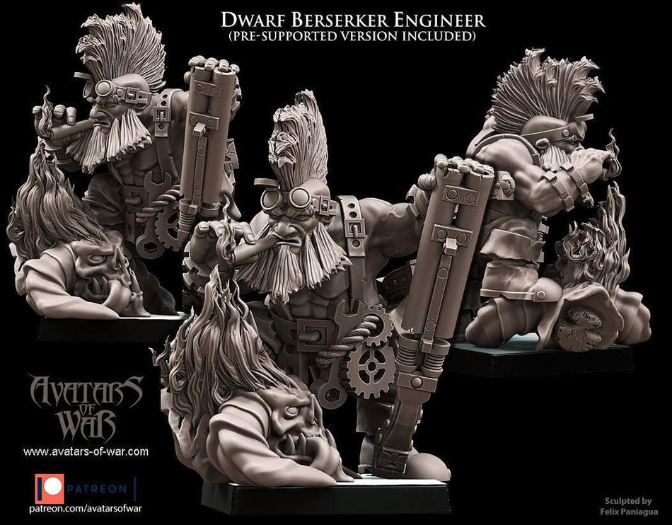 Dwarf Berserker Engineer - Avatars of War