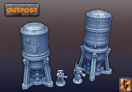 Water Towers - Forbidden Prints - 3D Printed Sci-Fi Terrain