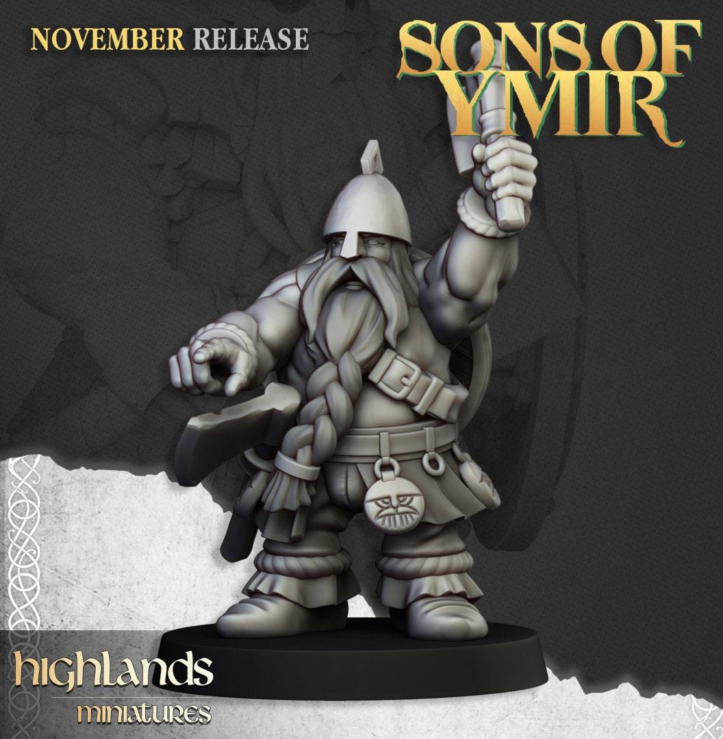 Dwarf Flame Cannon - Sons of Ymir - Highlands Miniatures