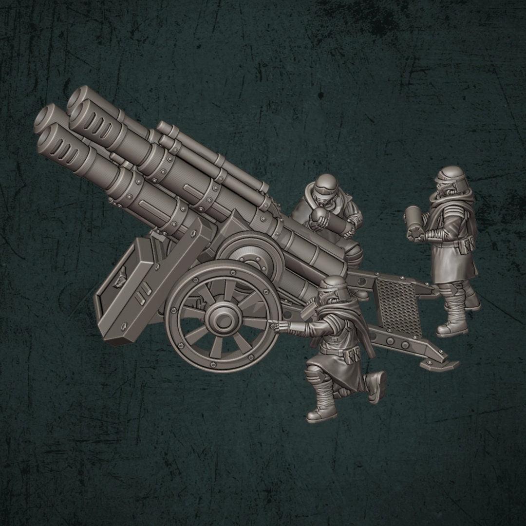 Trench Devils Quad Cannon - Quartermaster 3D