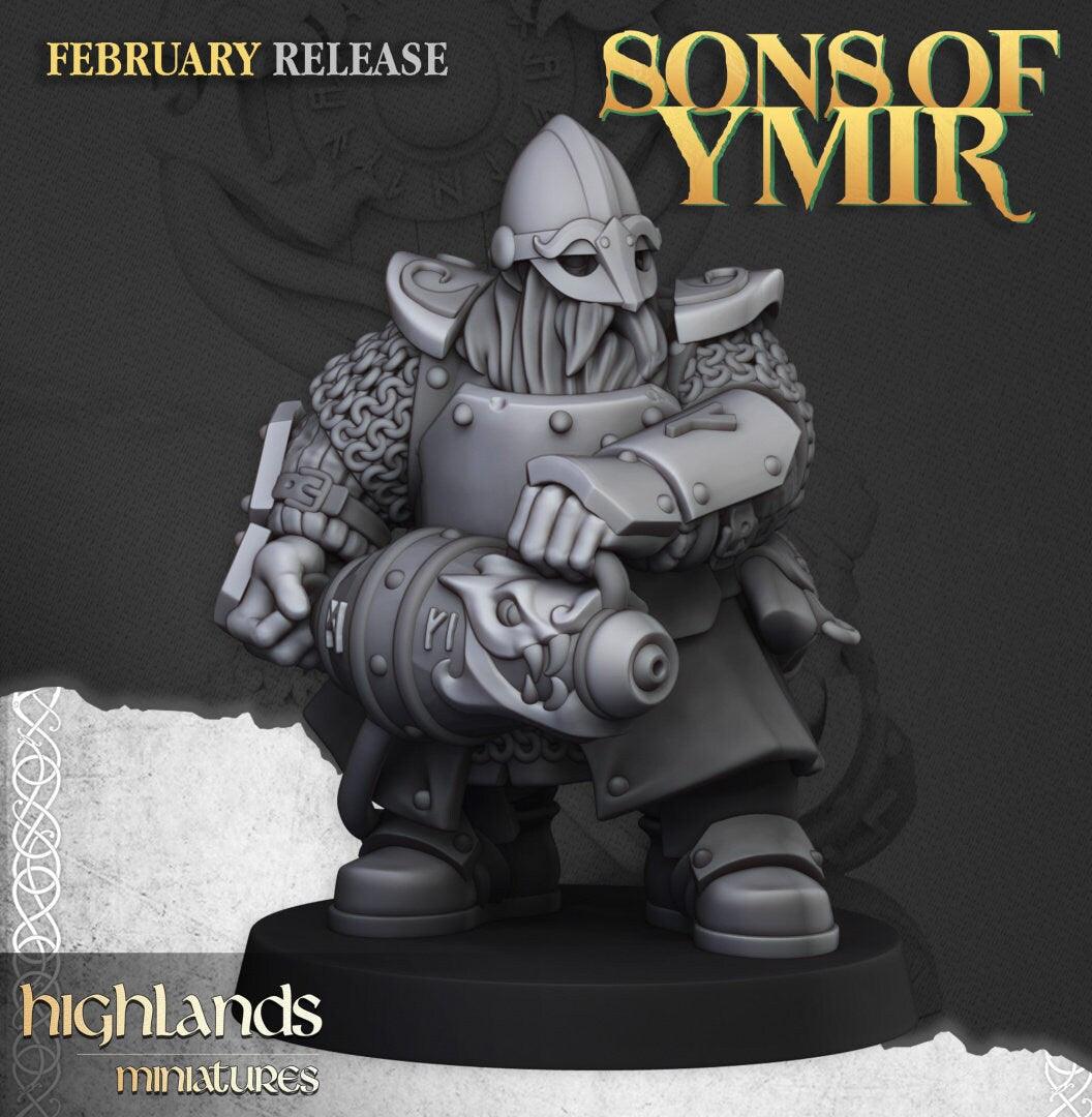 Dwarf Firespitters - Sons of Ymir - Highlands Miniatures