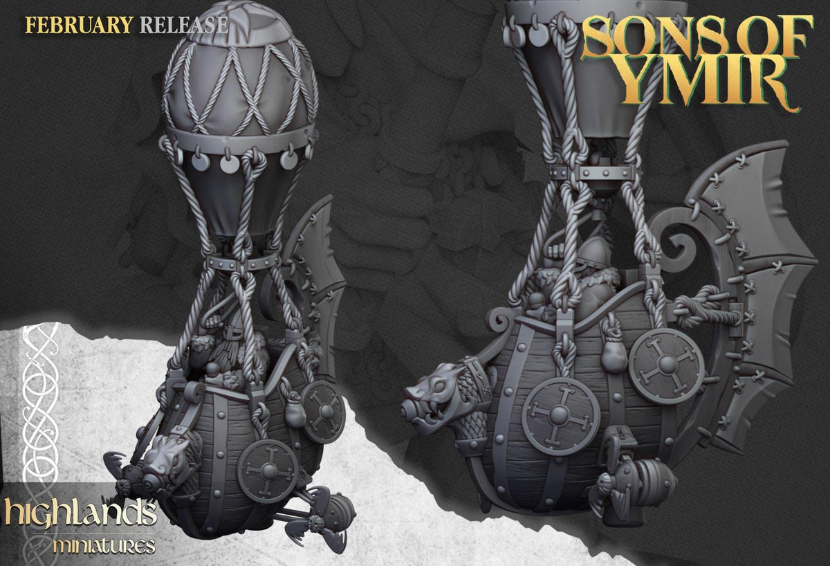 Dwarven Flying Machines - Sons of Ymir - Highlands Miniatures