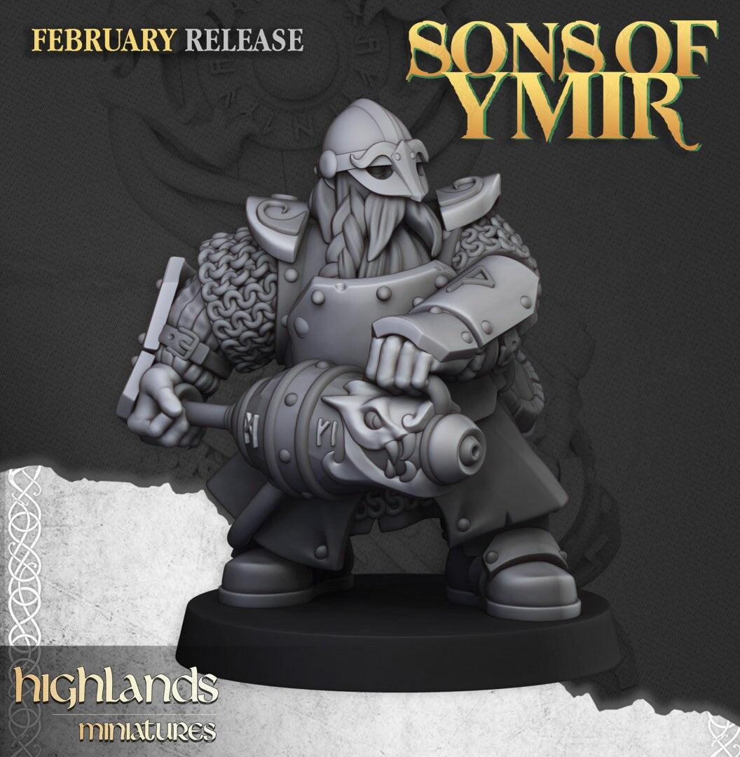 Dwarf Firespitters - Sons of Ymir - Highlands Miniatures