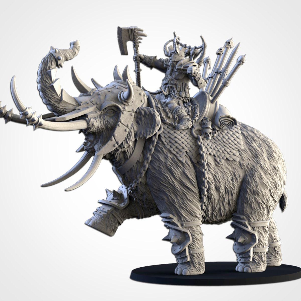 Ogre Hero on Mammoth - Northern Ogres - Txarli Factory