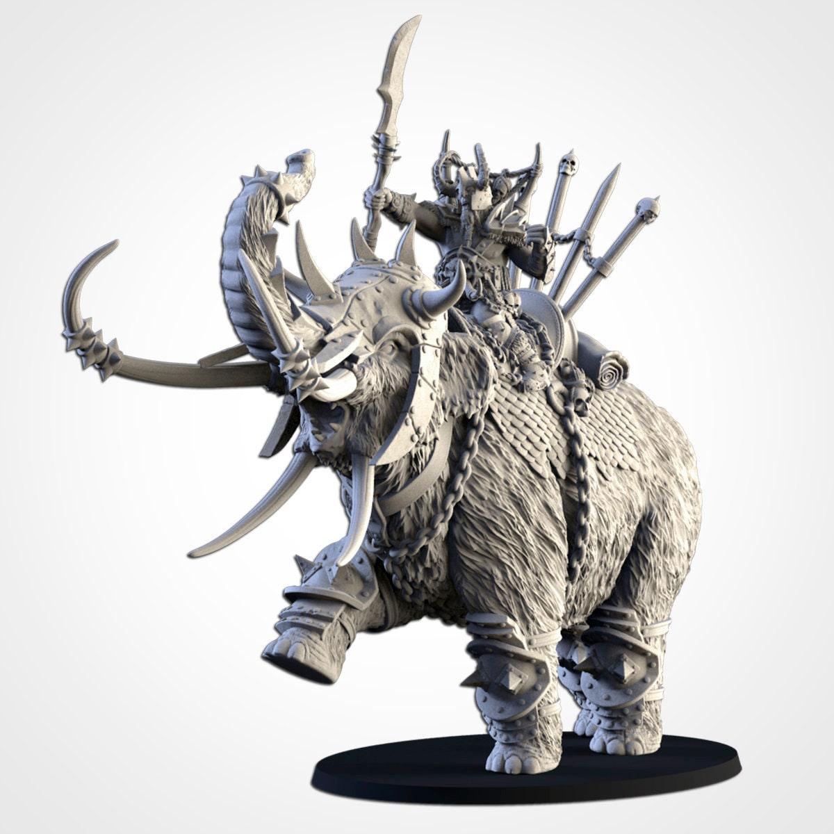 Ogre Hero on Mammoth - Northern Ogres - Txarli Factory