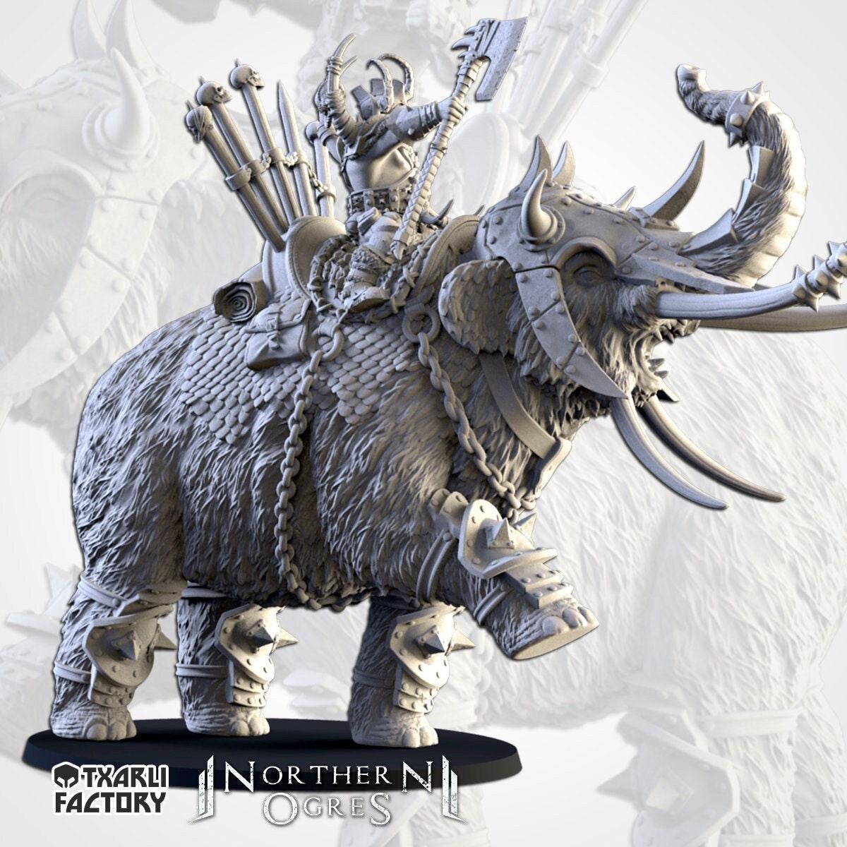 Ogre Hero on Mammoth - Northern Ogres - Txarli Factory