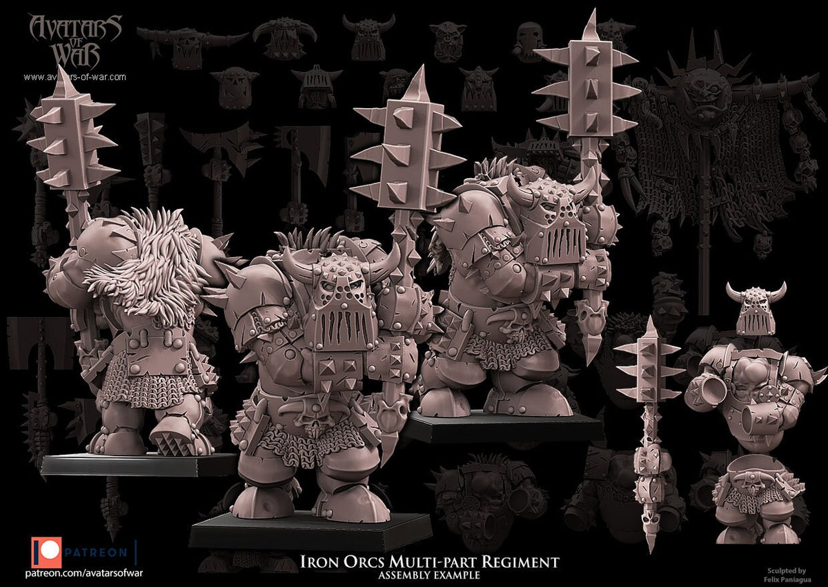 Modular Iron Orc Warrior Regiment - Avatars of War