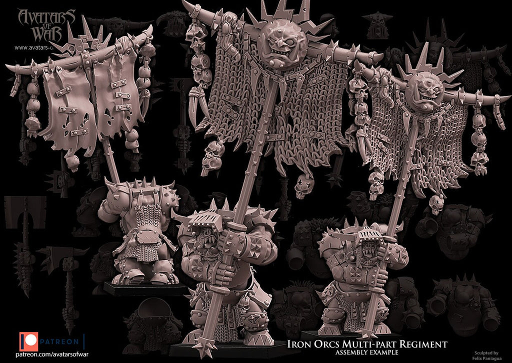 Modular Iron Orc Warrior Regiment - Avatars of War