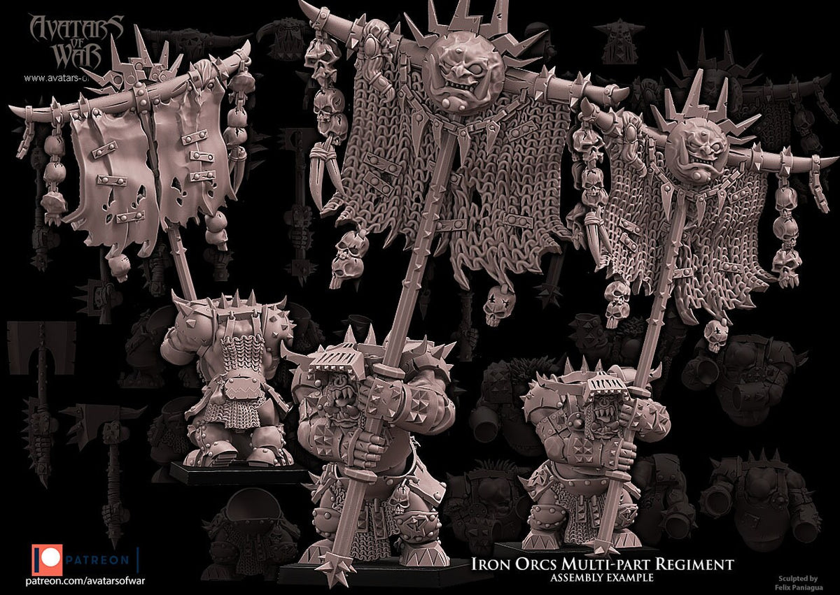 Modular Iron Orc Warrior Regiment - Avatars of War