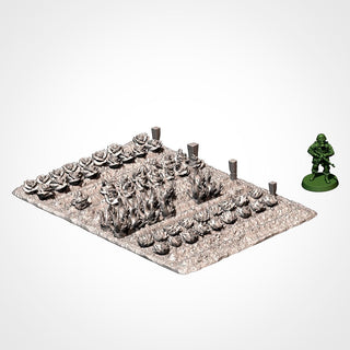 Farm Terrain Set - Crop Field Terrain for DnD & Tabletop Wargaming - 28mm Rural Scatter Terrain and Farmland Tiles - Txarli Factory