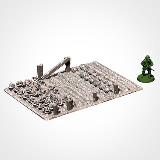 Farm Terrain Set - Crop Field Terrain for DnD & Tabletop Wargaming - 28mm Rural Scatter Terrain and Farmland Tiles - Txarli Factory