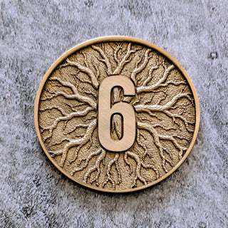 Wargaming Objective Markers Set - Laser Embossed Metal Tokens - Customizable Sci Fi & Fantasy