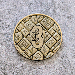 Wargaming Objective Markers Set - Laser Embossed Metal Tokens - Customizable Sci Fi & Fantasy
