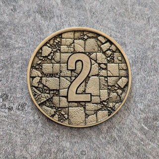 Wargaming Objective Markers Set - Laser Embossed Metal Tokens - Customizable Sci Fi & Fantasy