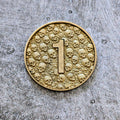 Wargaming Objective Markers Set - Laser Embossed Metal Tokens - Customizable Sci Fi & Fantasy