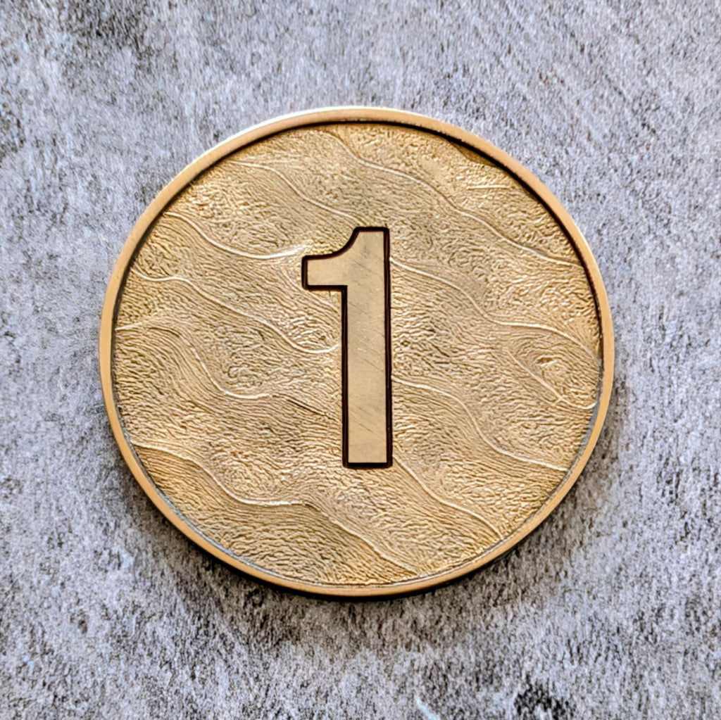 Wargaming Objective Markers Set - Laser Embossed Metal Tokens - Customizable Sci Fi & Fantasy