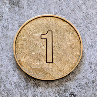 Wargaming Objective Markers Set - Laser Embossed Metal Tokens - Customizable Sci Fi & Fantasy