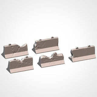Obstacles of War - Modular Sci Fi Tabletop Terrain for 28mm Wargaming & Kill Team - Sci Fi Scatter Terrain - Txarli Factory