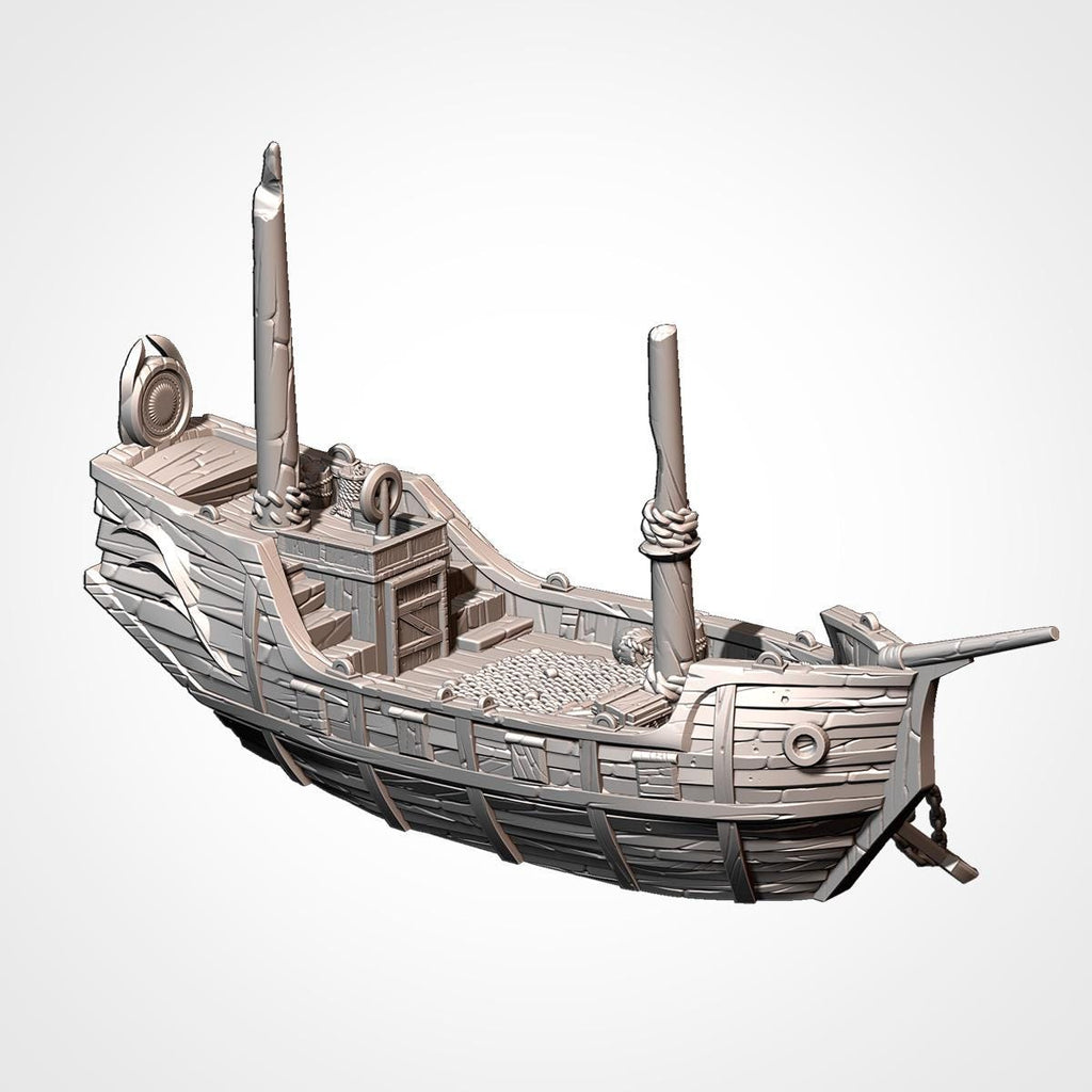 Ships Aground - Fantasy or Historical Tabletop Terrain for 28mm Wargaming and RPGs - Coastal Scatter Terrain - Txarli Factory