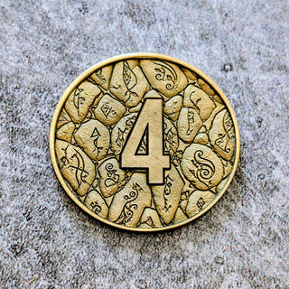 Wargaming Objective Markers Set - Laser Embossed Metal Tokens - Customizable Sci Fi & Fantasy