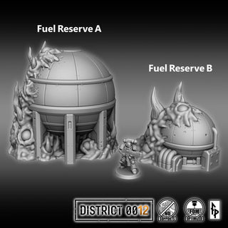 District 0012 - Infected Buildings - SciFi Terrain - 3D Printed PLA Plastic