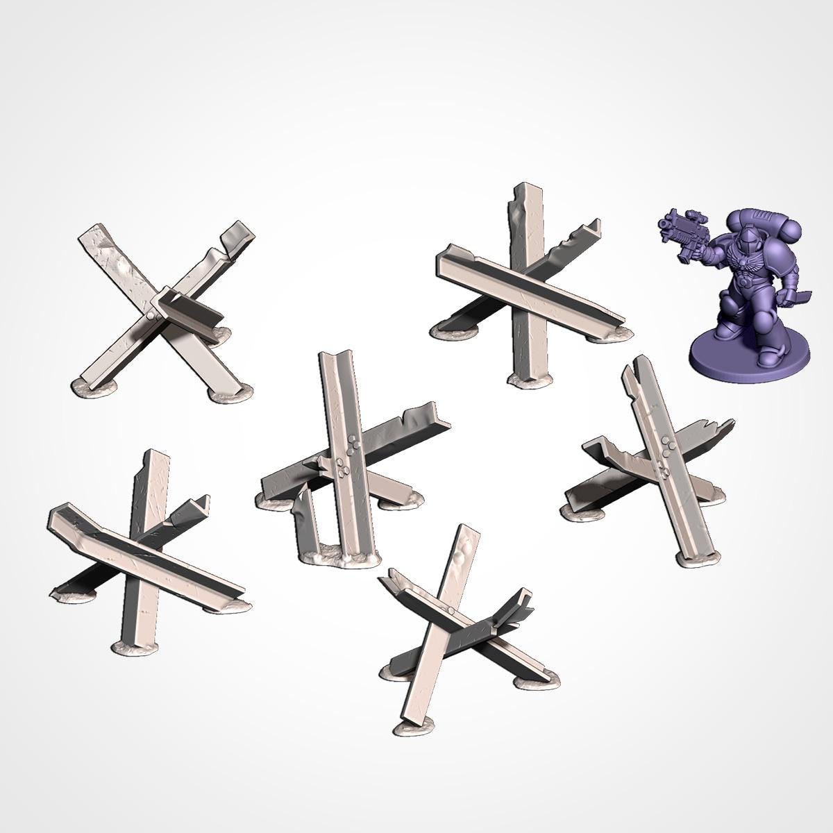 Obstacles of War - Modular Sci Fi Tabletop Terrain for 28mm Wargaming & Kill Team - Sci Fi Scatter Terrain - Txarli Factory