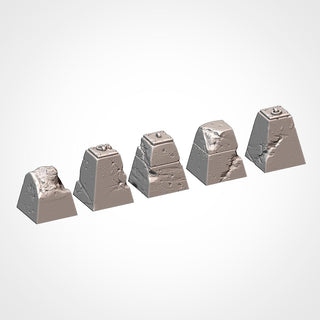 Obstacles of War - Modular Sci Fi Tabletop Terrain for 28mm Wargaming & Kill Team - Sci Fi Scatter Terrain - Txarli Factory