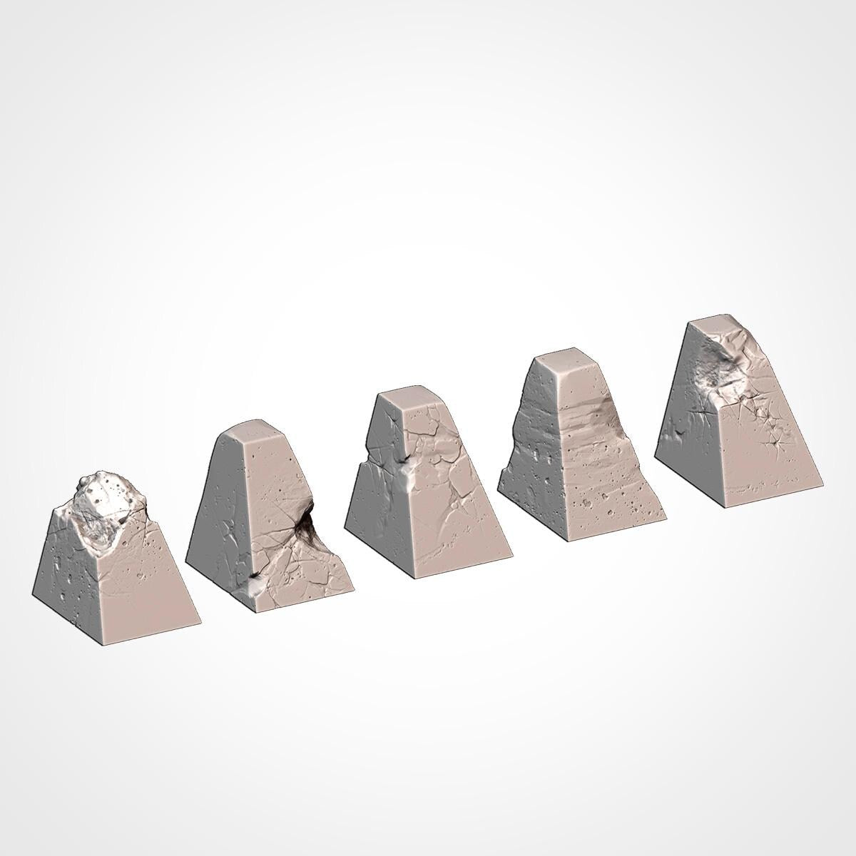Obstacles of War - Modular Sci Fi Tabletop Terrain for 28mm Wargaming & Kill Team - Sci Fi Scatter Terrain - Txarli Factory