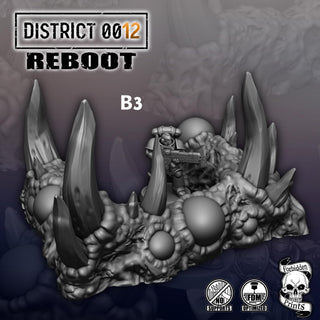 District 0012 - Plague Scatter Terrain - SciFi Terrain - 3D Printed PLA Plastic
