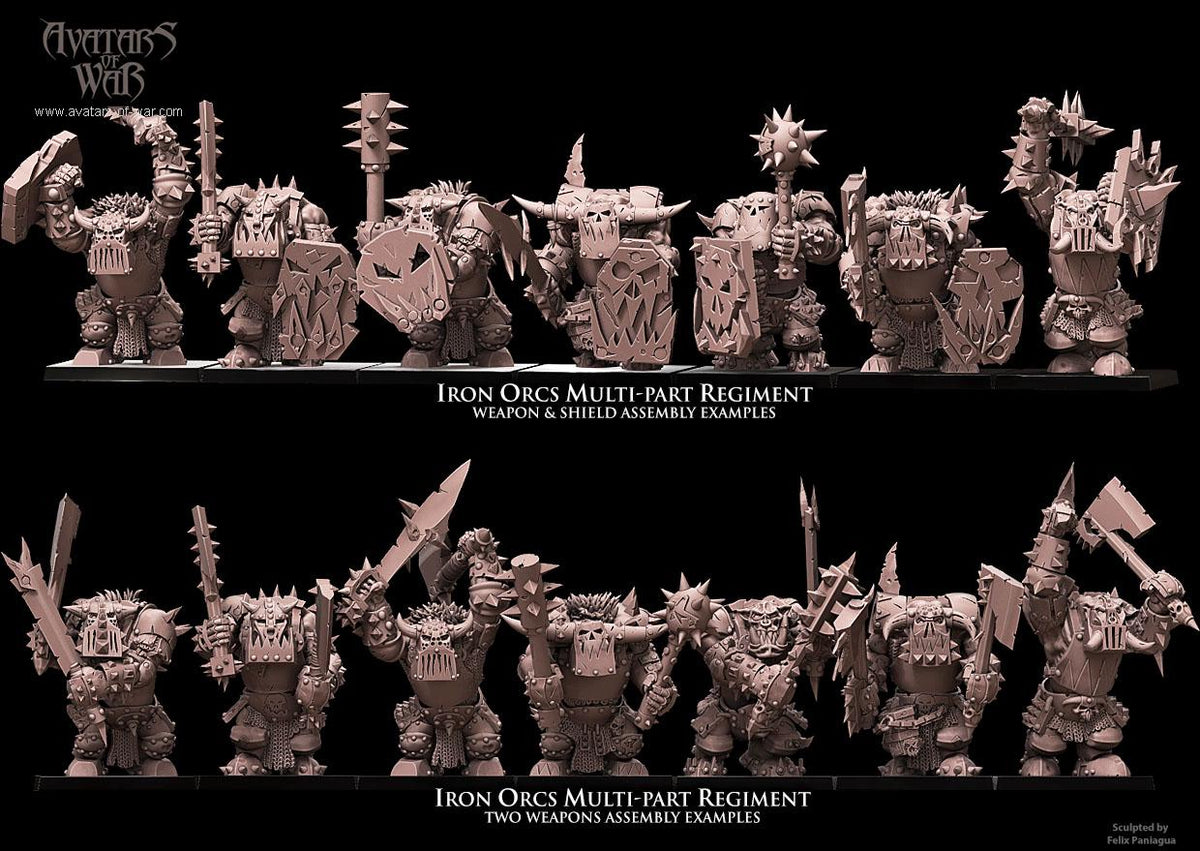 Modular Iron Orc Warrior Regiment - Avatars of War
